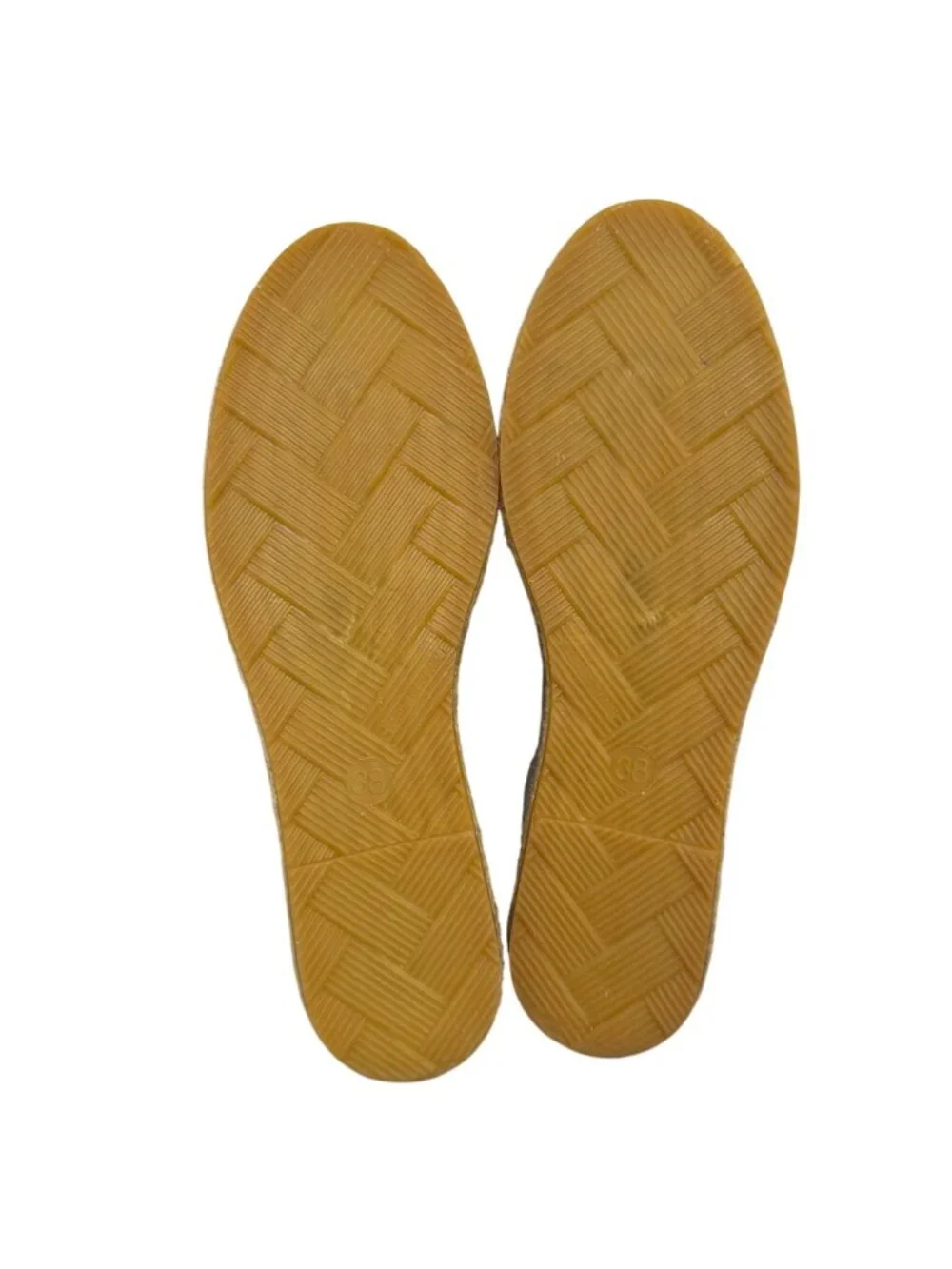 Fabiolas Light Gray Suede Espadrilles Slip-On Size 8